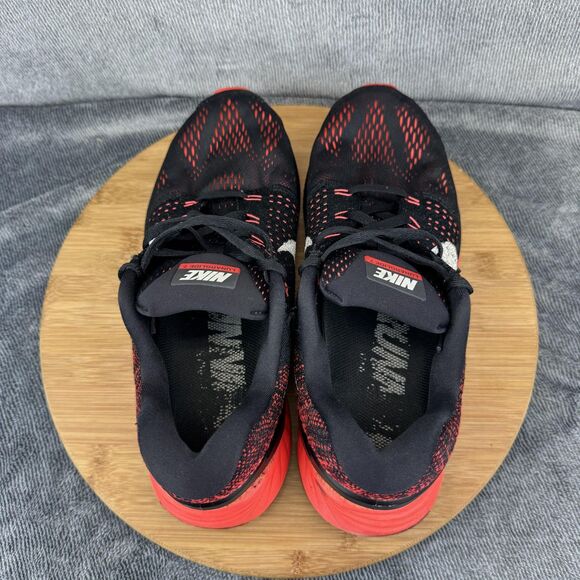 Nike Lunarglide 7 Shoes Mens Size 9.5 Flyknit Running 747355-006 Sneakers - Picture 5 of 9